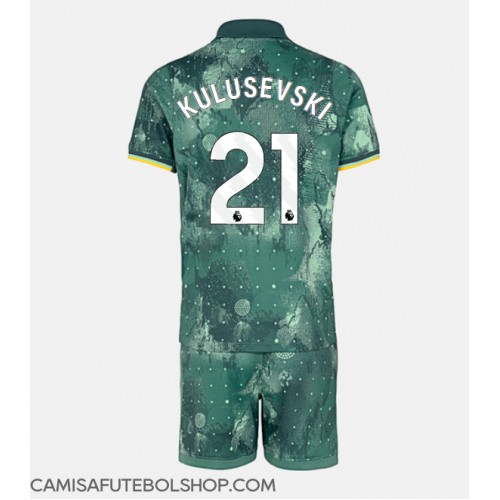 Camisa de time de futebol Tottenham Hotspur Dejan Kulusevski #21 Replicas 3º Equipamento Infantil 2024-25 Manga Curta (+ Calças curtas)